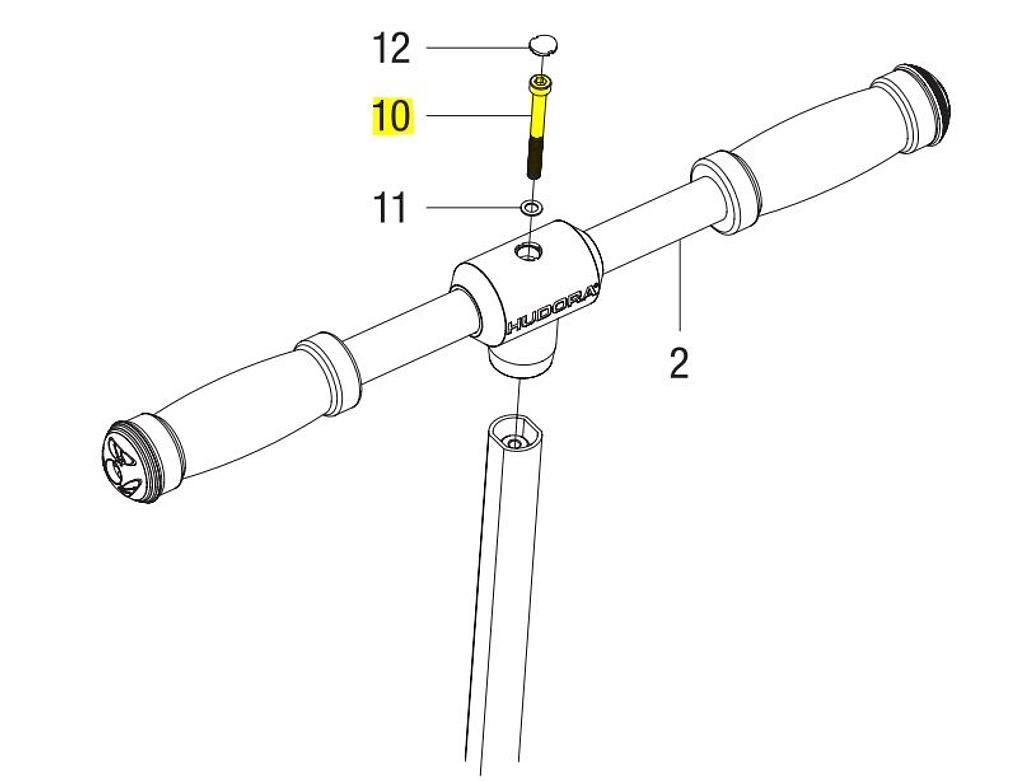 Hudora 1 screw, M6 x 60 mm (for the handlebar) (EOL)
