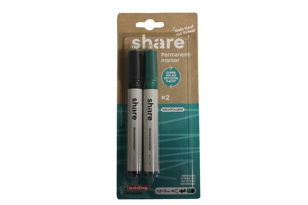 share Permanent Marker 2-pack