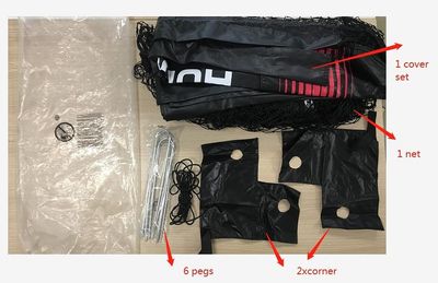 Hudora 1 goal net including mounting set (pegs) for PRO TECT 180 (EOL)