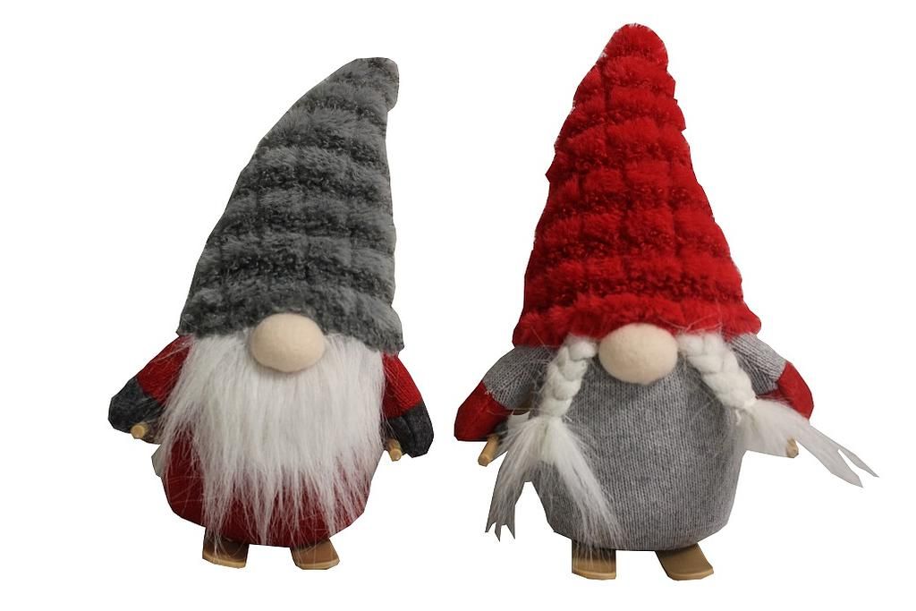 CHAMP Decorative figurine gnome boy with skis