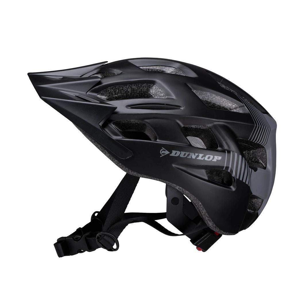Dunlop bicycle helmet with visor &amp; LED