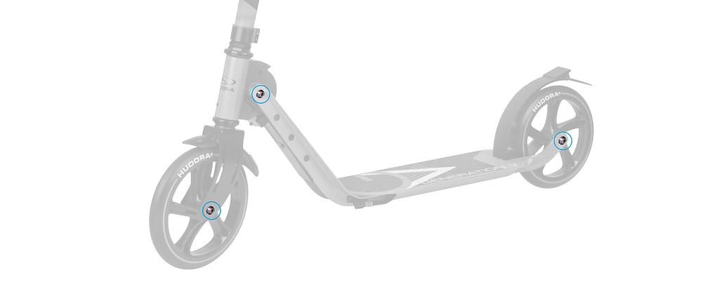 Hudora 1 screw set for BigWheel® Generation V 205