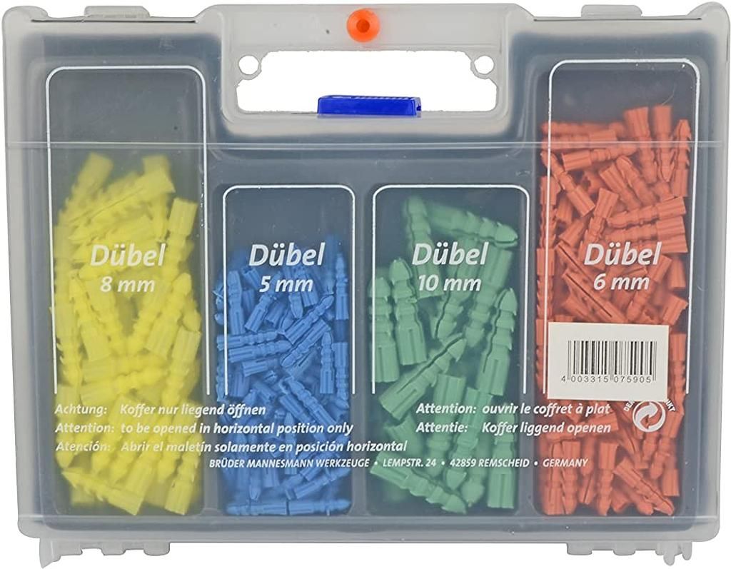 Mannesmann Bit, Drill and Dowel Set, Case, 300 pieces