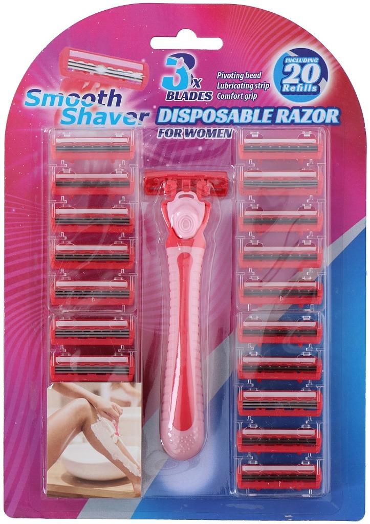 Smooth Shaver Razor 21-piece set for women