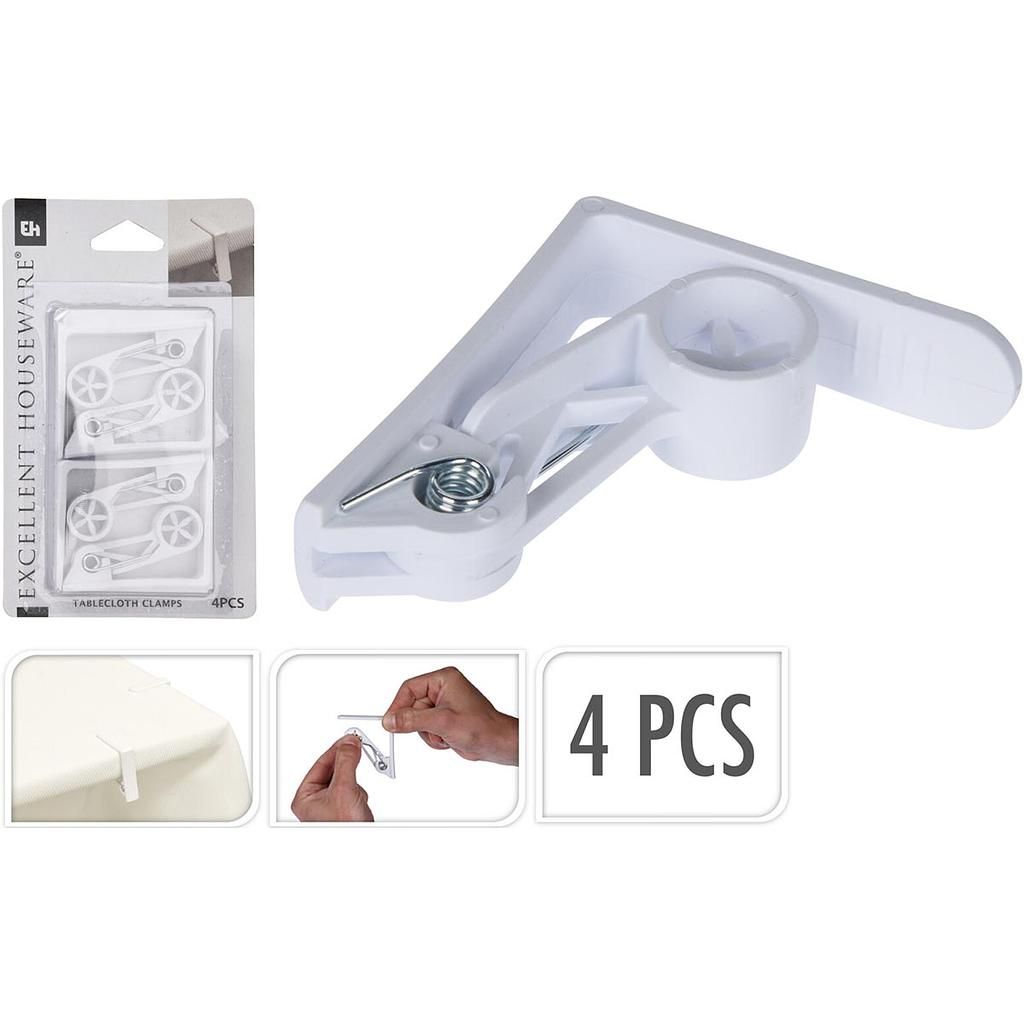 Excellent Houseware Tablecloth Clips, 4 pcs.