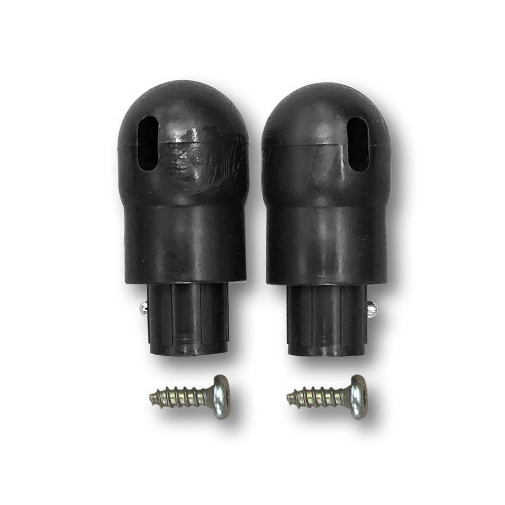 Hudora 2 end caps with screws for First trampoline 300/400 cm