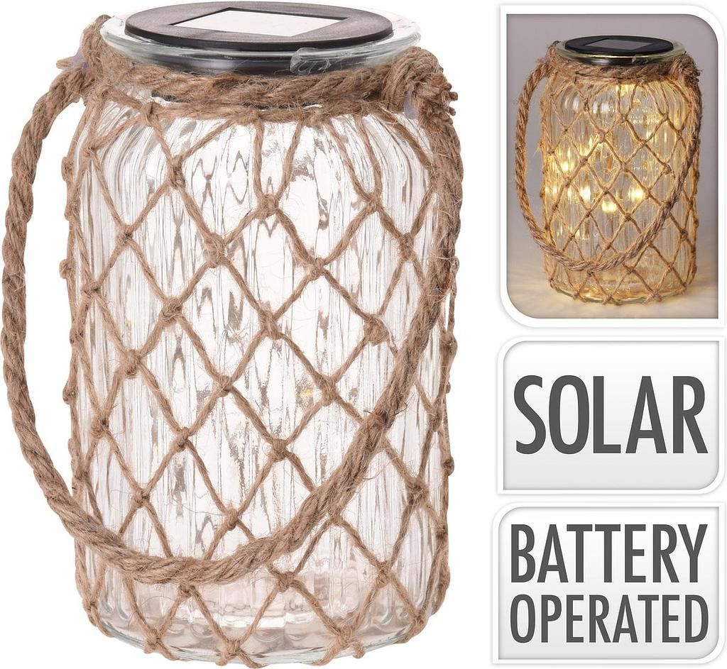 Pro Garden LED-Laterne Glas