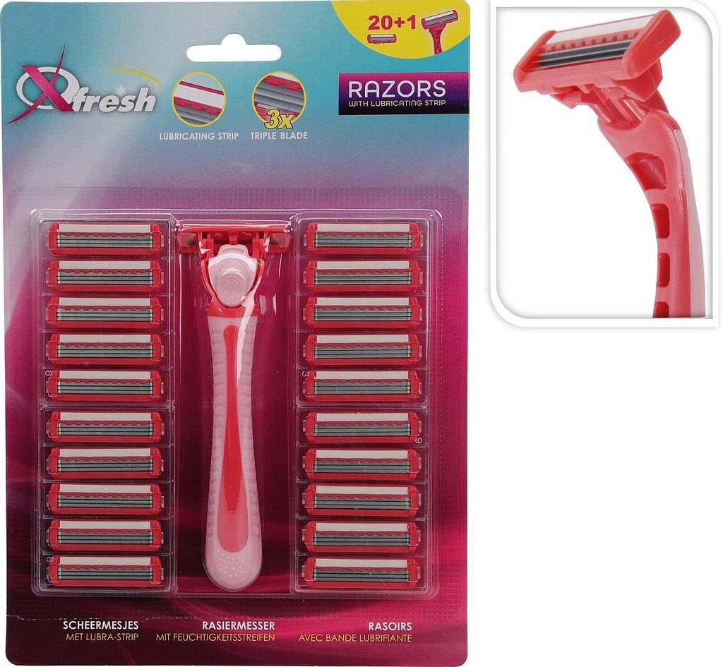 CHAMP 21-piece women's razor set