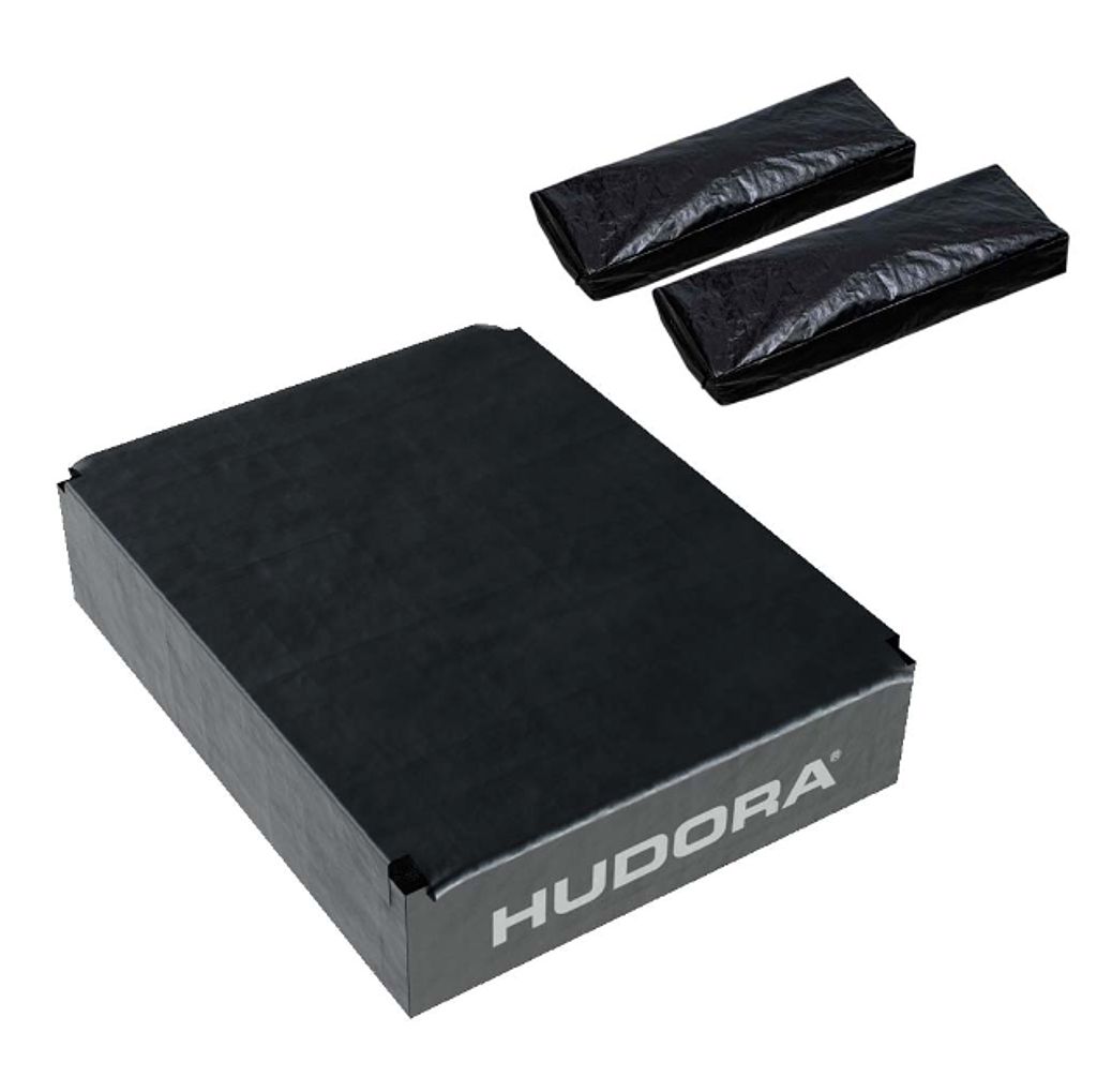 Hudora 1 Set (2x Sandbag, 1x Rain Cover) for Basketball Stand Playoff