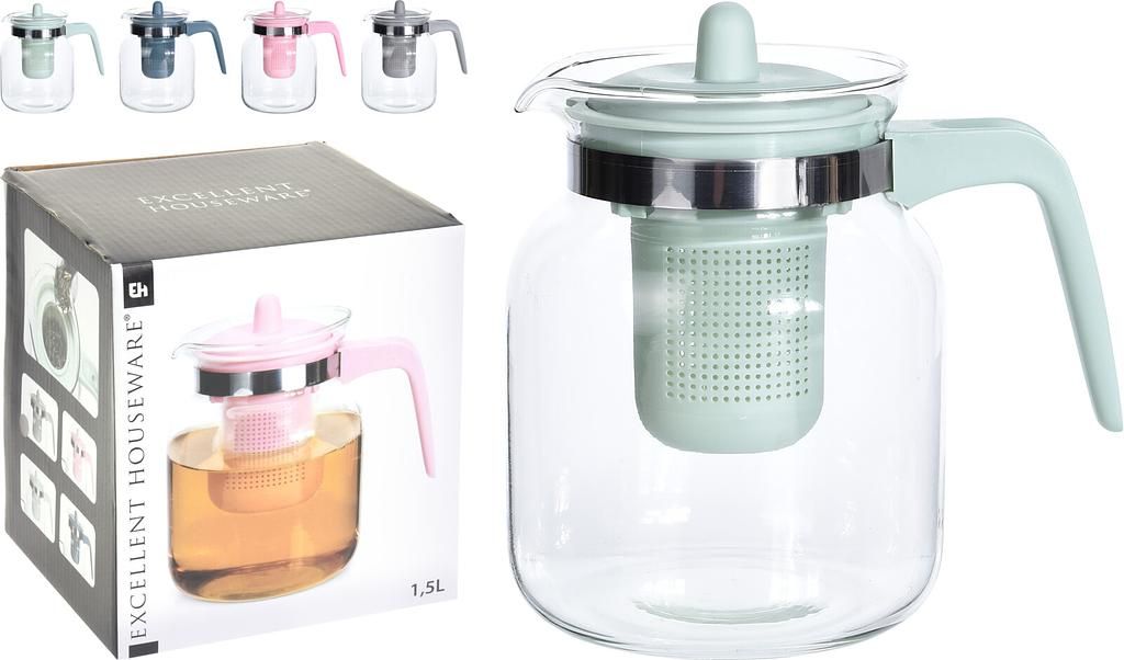 Excellent Houseware Glass Teapot