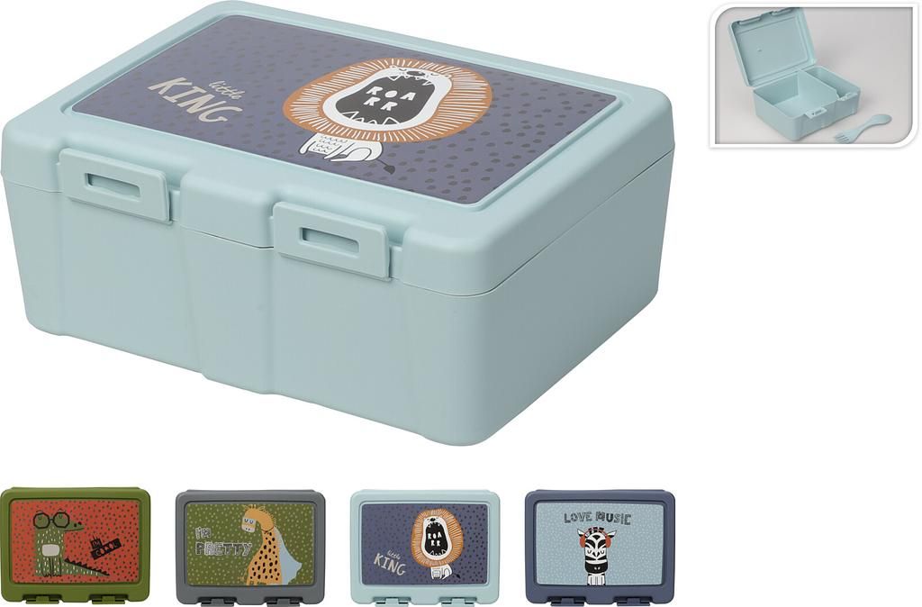 CHAMP Kinder Lunchbox inkl. Gabel/Löffel-Kombi