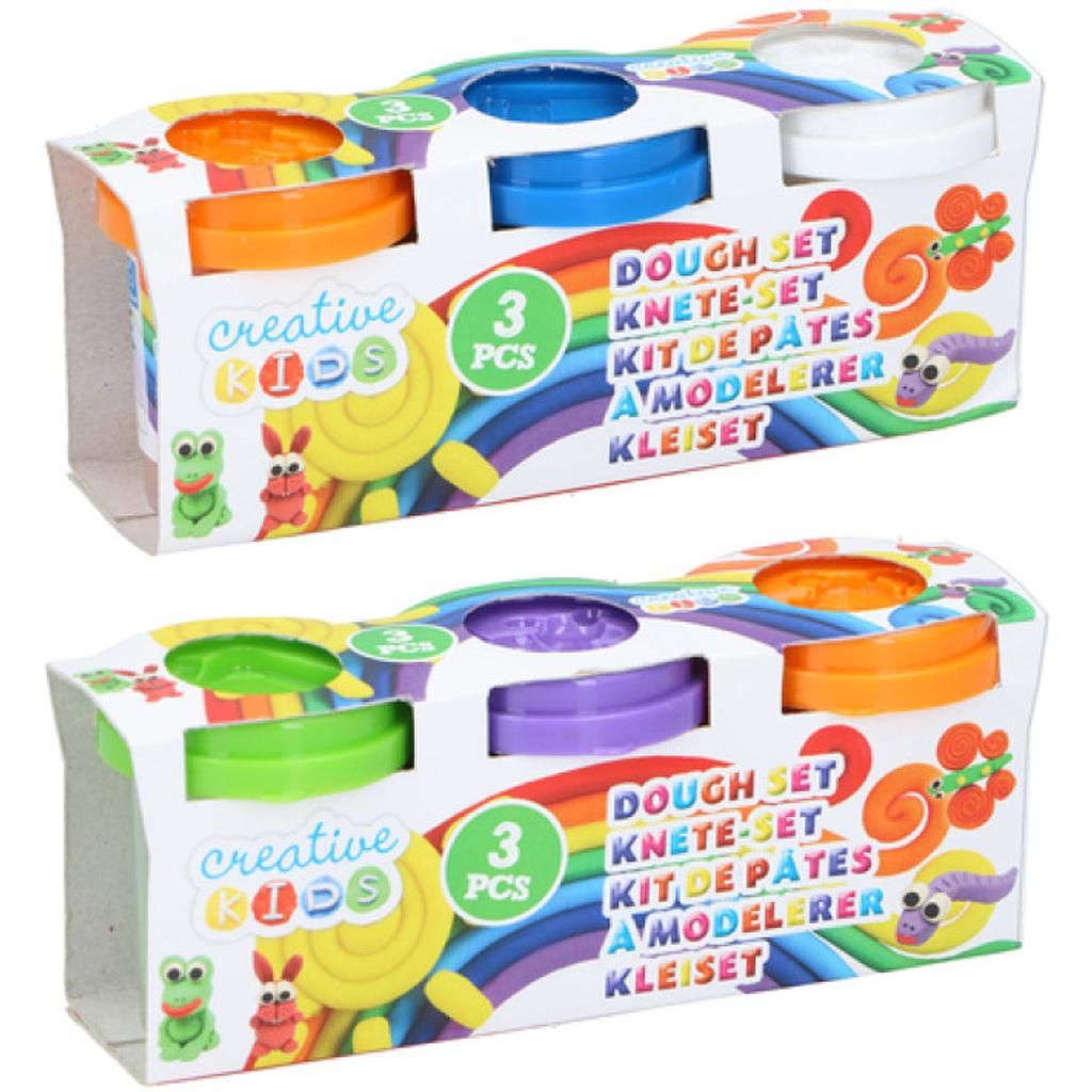 Creative kids play dough set of 3 pieces.