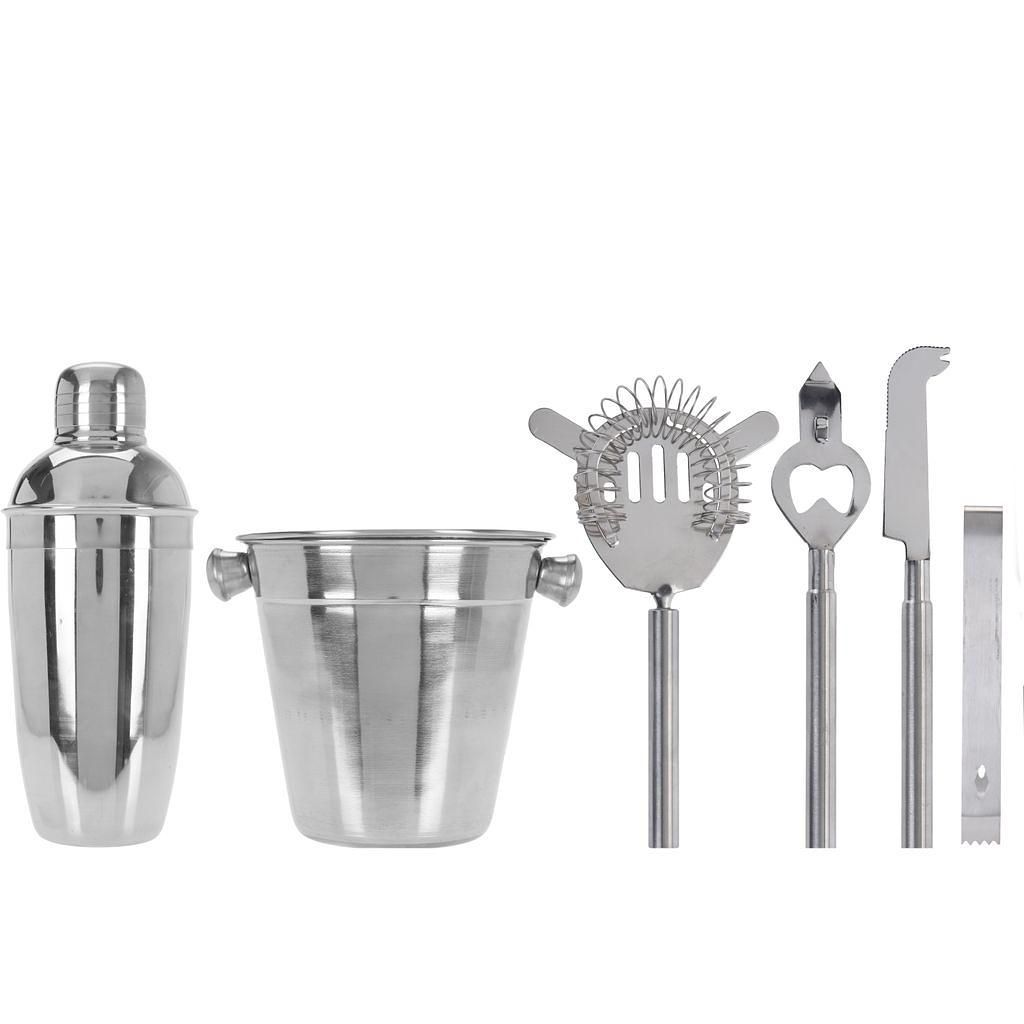 Excellent Houseware Bar Accessories &amp; Cocktail Shaker, 6-piece set.