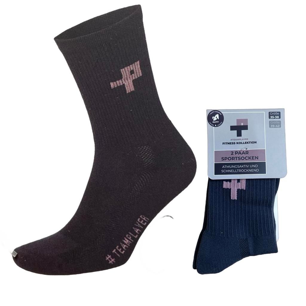 Teamplayer Damen Sportsocken 2-er Pack