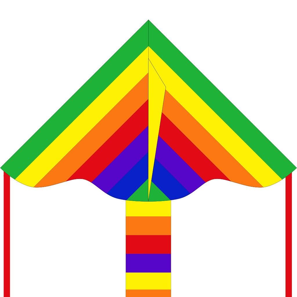 Ecoline Kids Kite with Rainbow