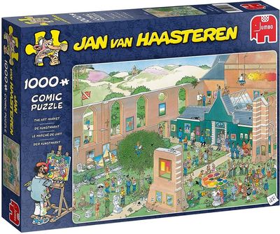Jumbo puzzle Jan van Haasteren "The Art Market" 1000 pieces