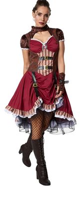 Dress for fun Frauenkostüm "Steampunk Edelfrau"