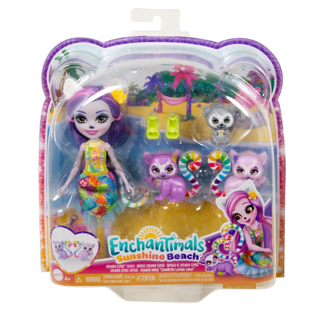 Mattel Enchantimals Lemur Familien-Spielset