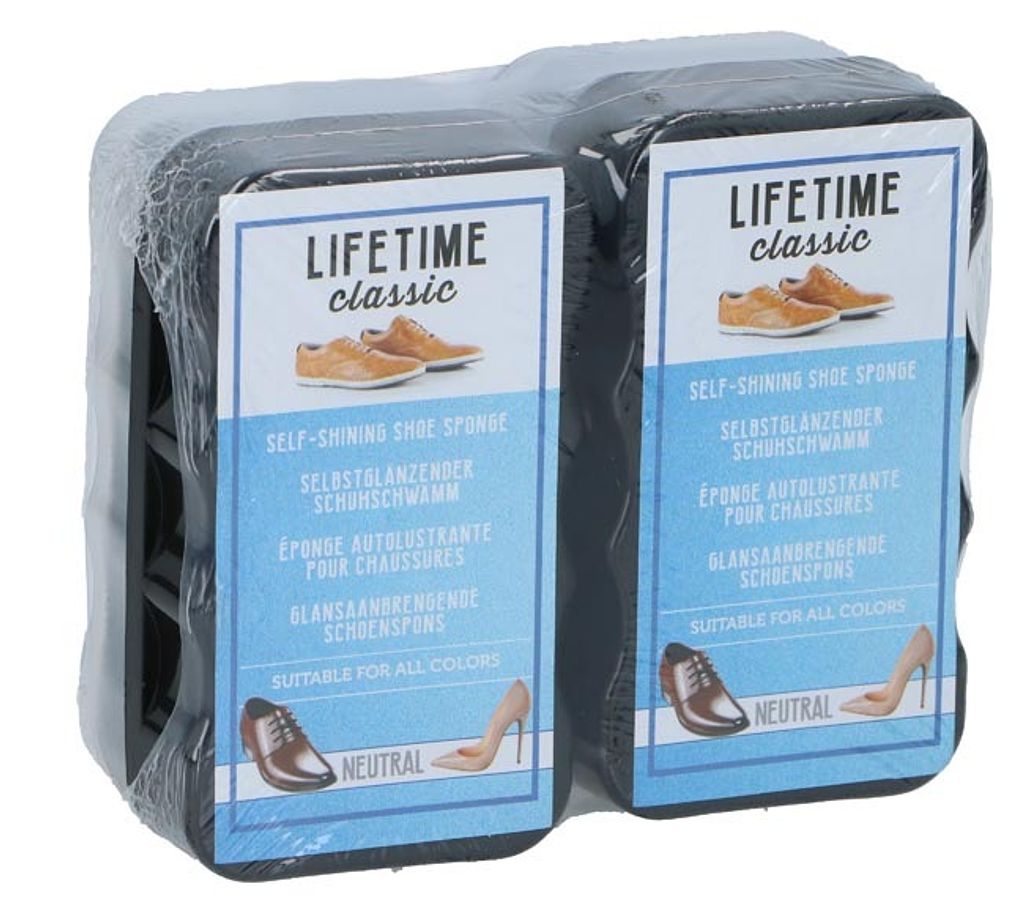 Lifetime Self-Shine Shoe Sponge, 2 pcs.