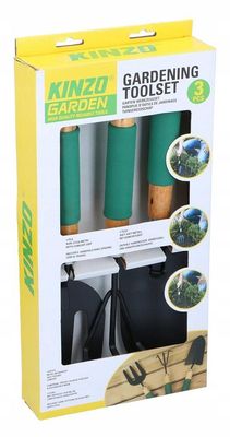 Kinzo Garten-Werkzeug-Set 3tlg.