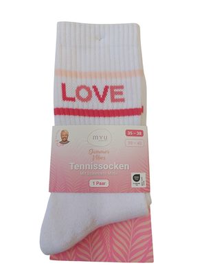 MYU Tennis Socks "Love"