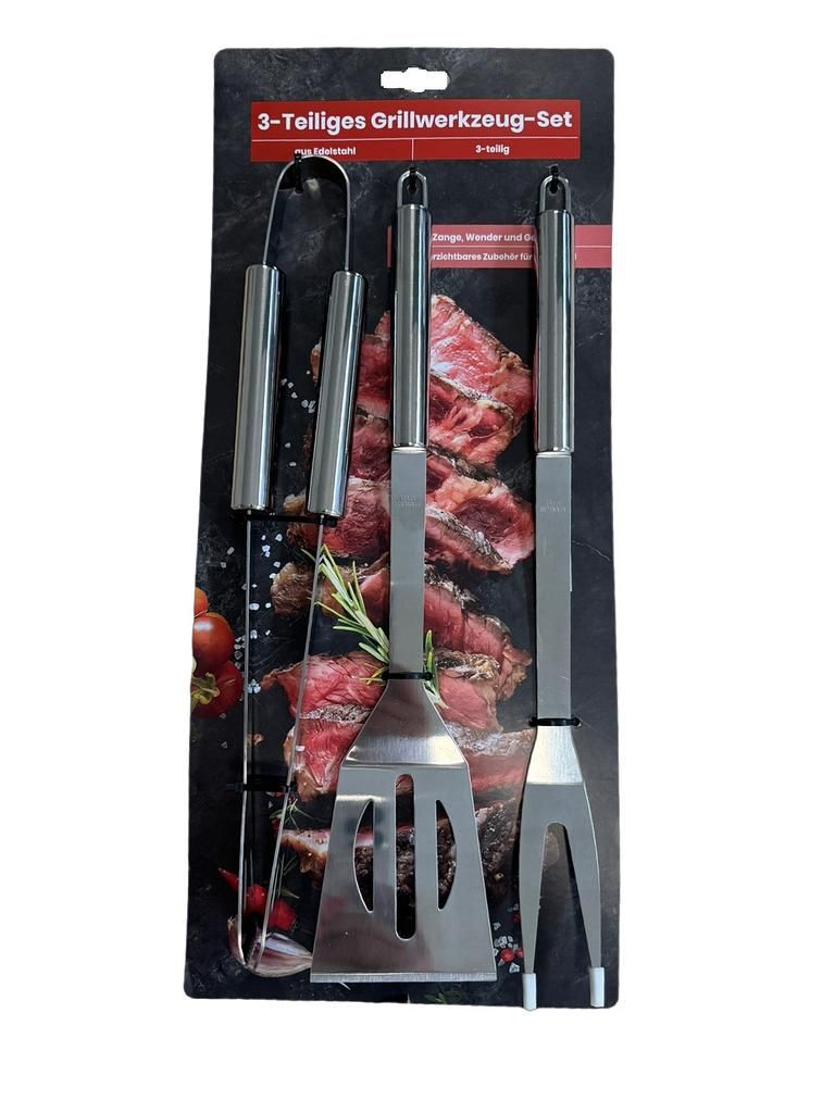CHAMP Grillwerkzeug-Set, 3tlg.