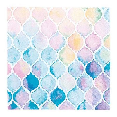 Home Fashion Paper Napkins "Watercolor Shells"