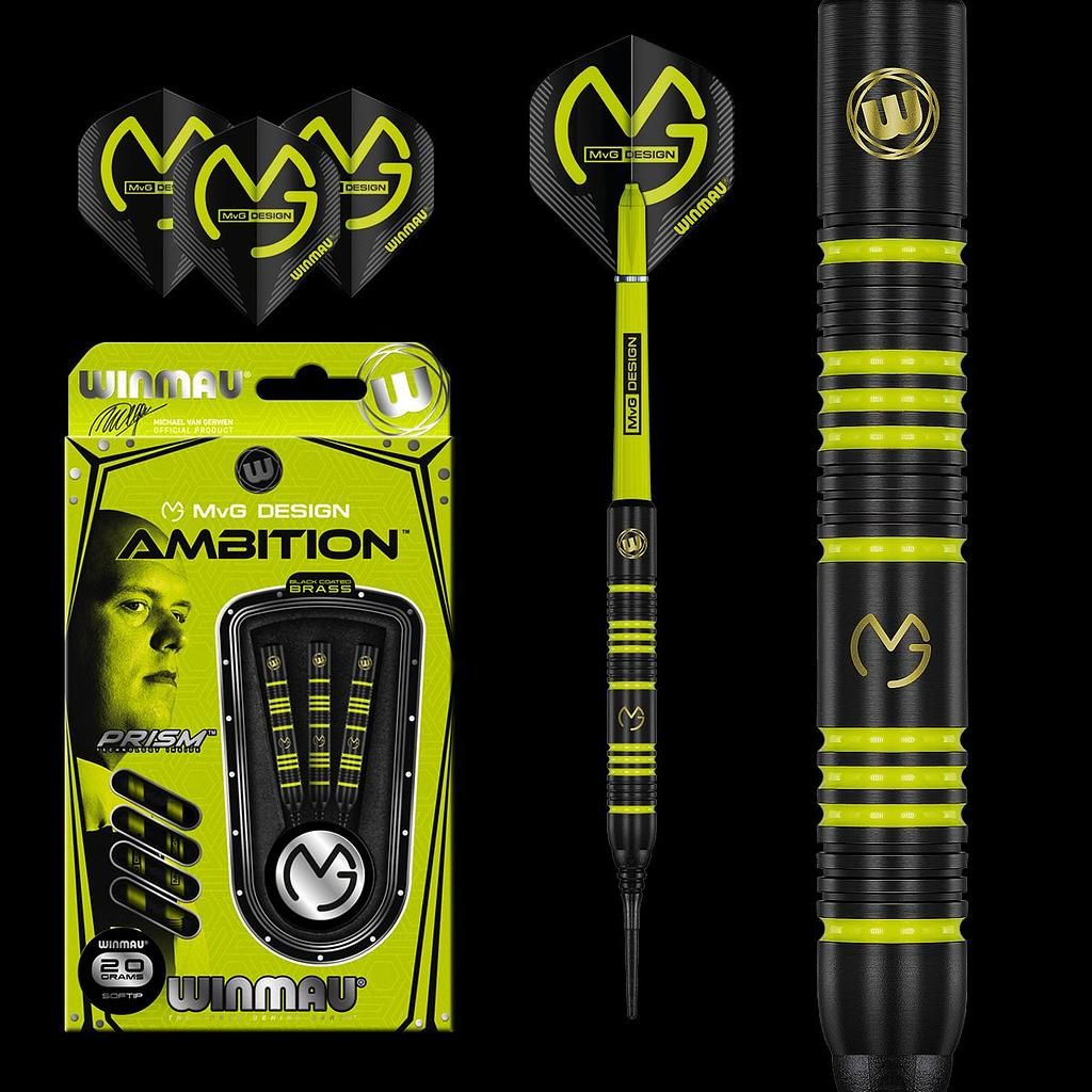 Winmau MVG Ambition Brass Soft Darts 20g