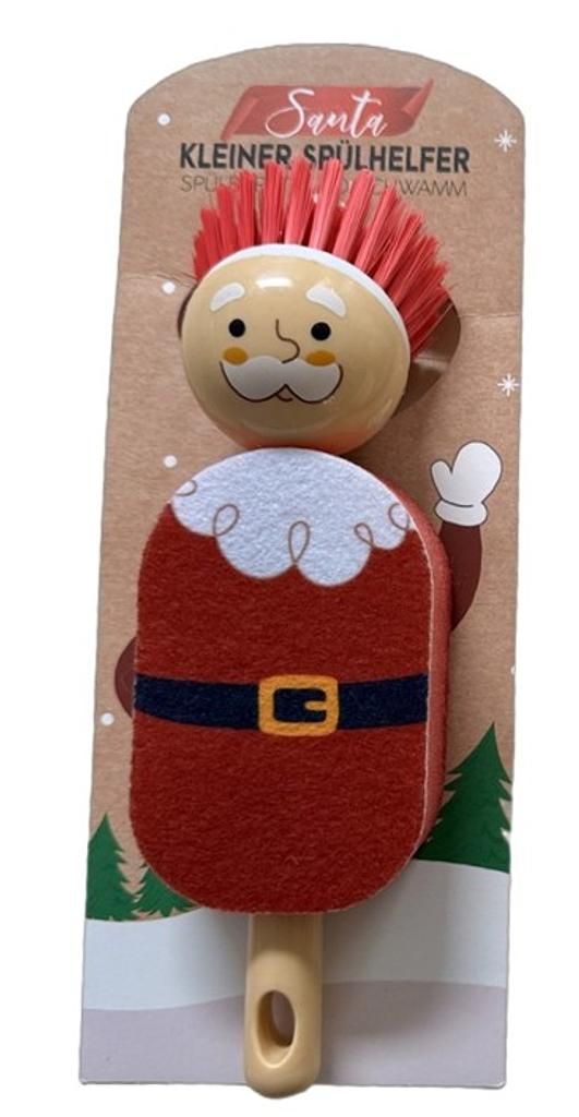 CHAMP Spülbürste und Schwamm 2in1 "Santa"
