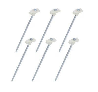 Cartrend tent pegs 24cm, 6 pieces, fluorescent