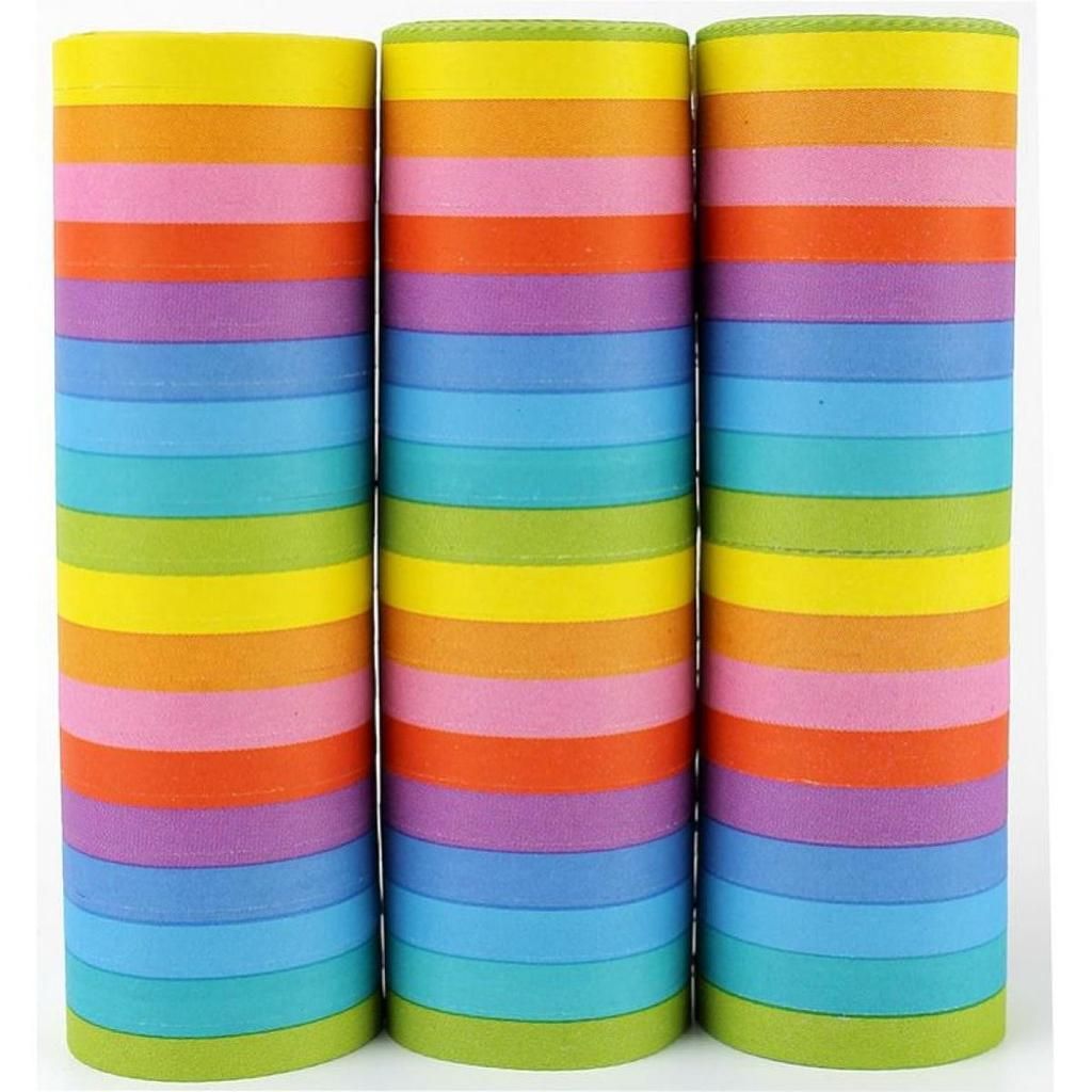 CHAMP Bunte Luftschlangen 3 Rollen