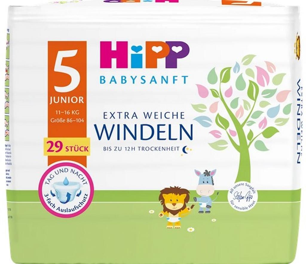 HIPP Windeln 29er Pack, Grösse 5