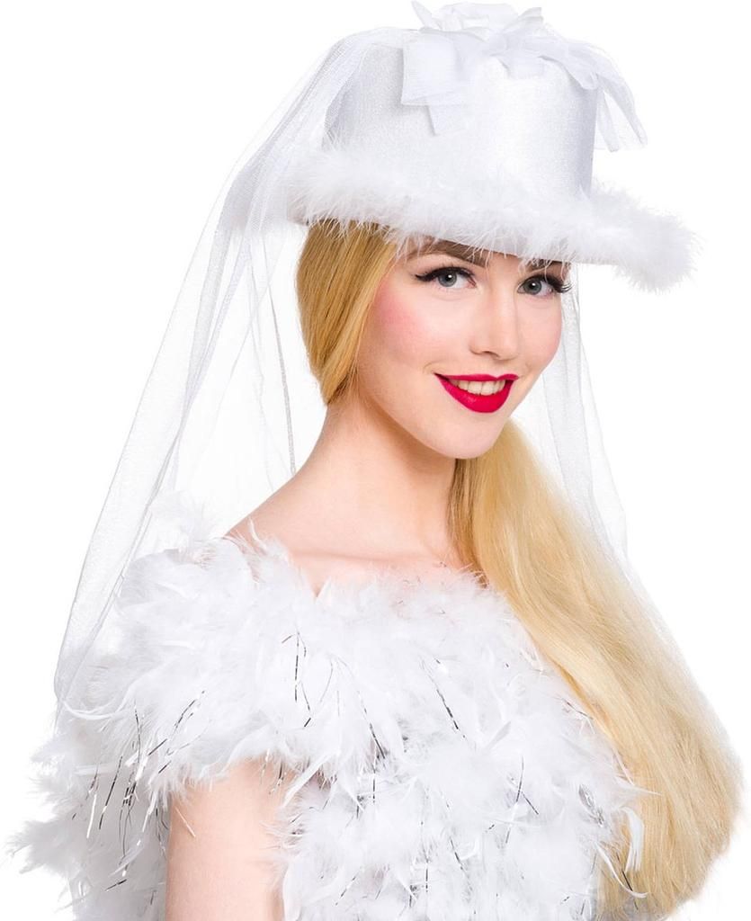 Folat bridal hat with veil