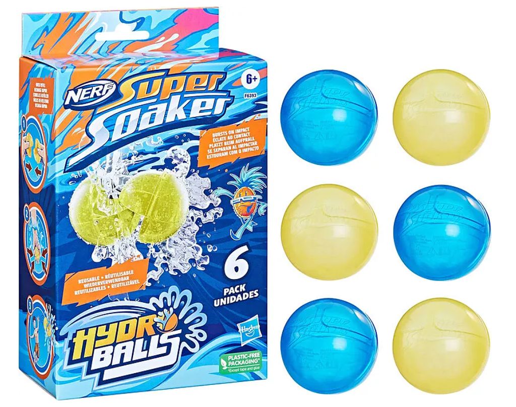 Hasbro Nerf Super Soaker Hydro Balls Pack of 6