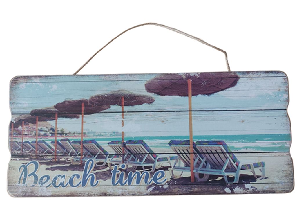 CHAMP Decorative Sign Beach Time