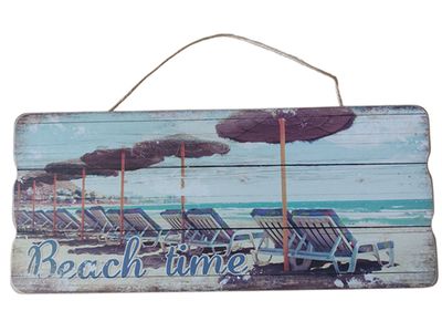 CHAMP Decorative Sign Beach Time