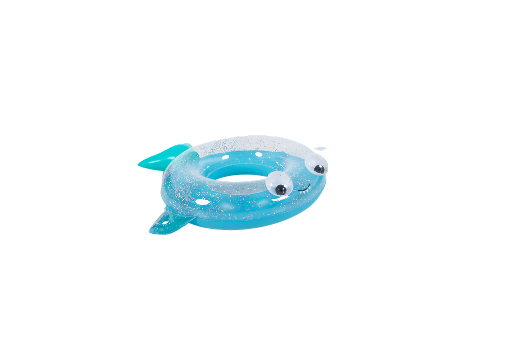 Jilong swimming ring glitter shark