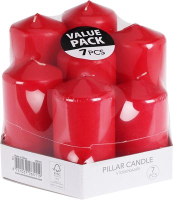 Ensemble de bougies piliers CHAMP, 7 pièces