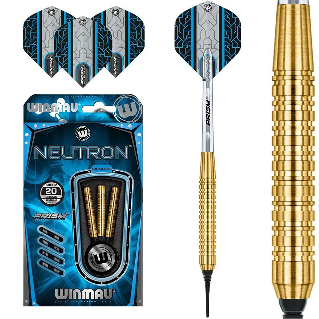 Winmau Neutron Brass Soft Tip Darts 20G