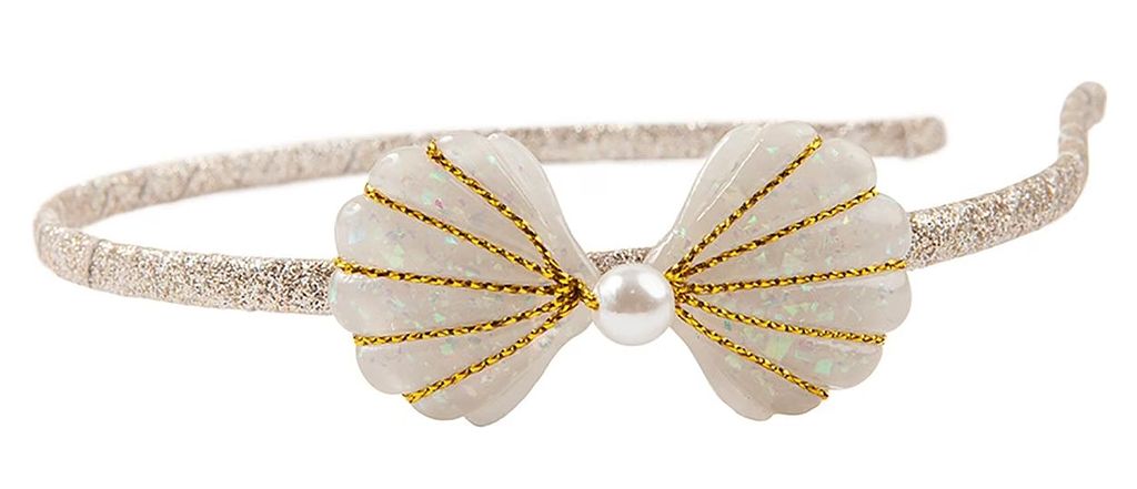 Great Pretender children's headband with shell