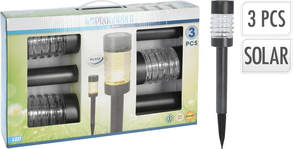 Pro Garden solar lights set of 3