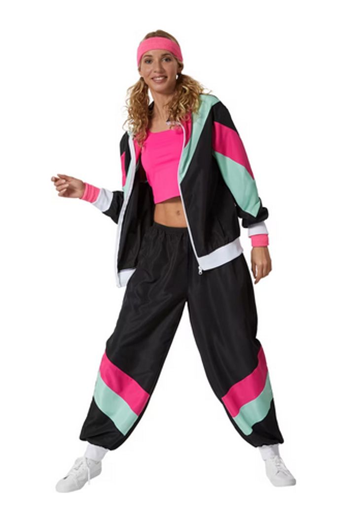 Dress for fun women's costume retro 80s 90s jogging suit Ugly