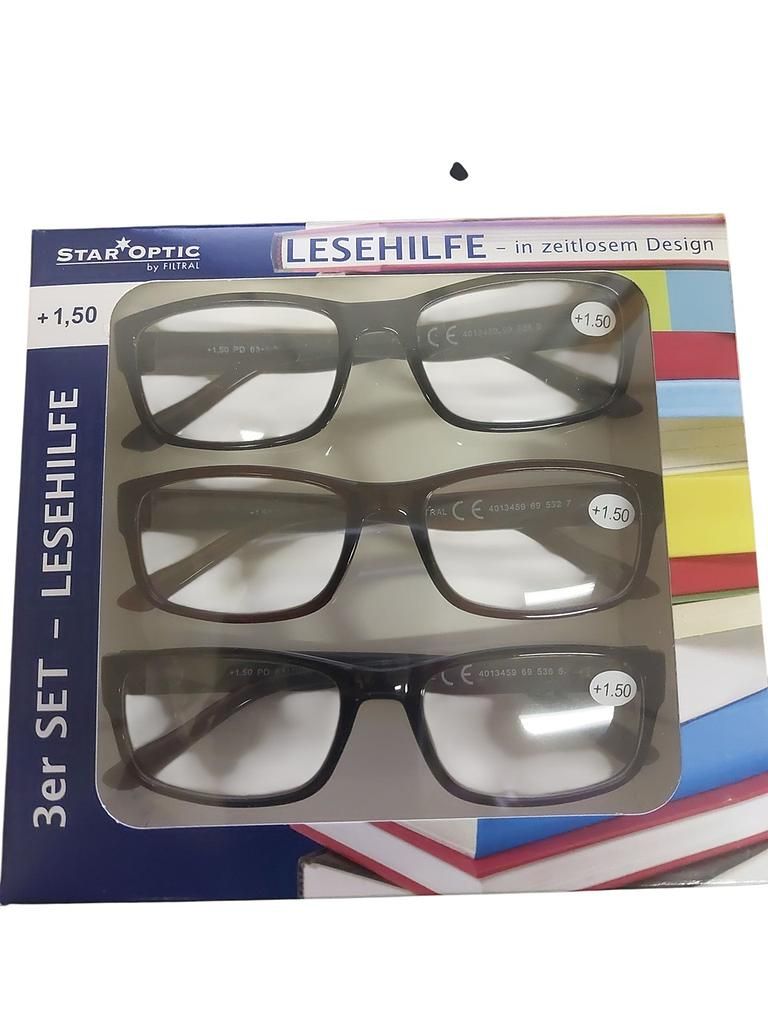 Staroptic reading glasses pack of 3