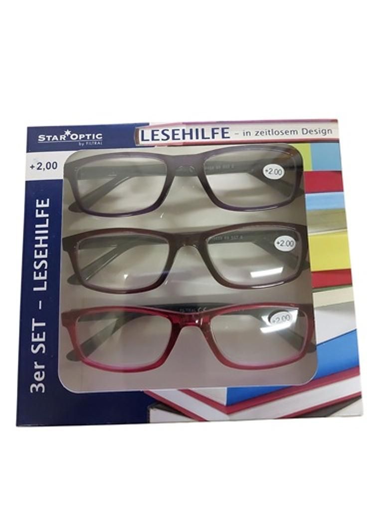 Staroptic reading glasses pack of 3