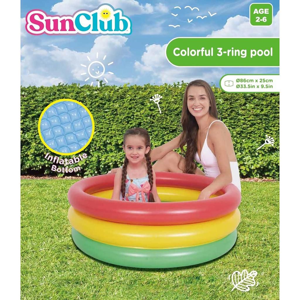 Jilong Colorful 3-Ring Pool