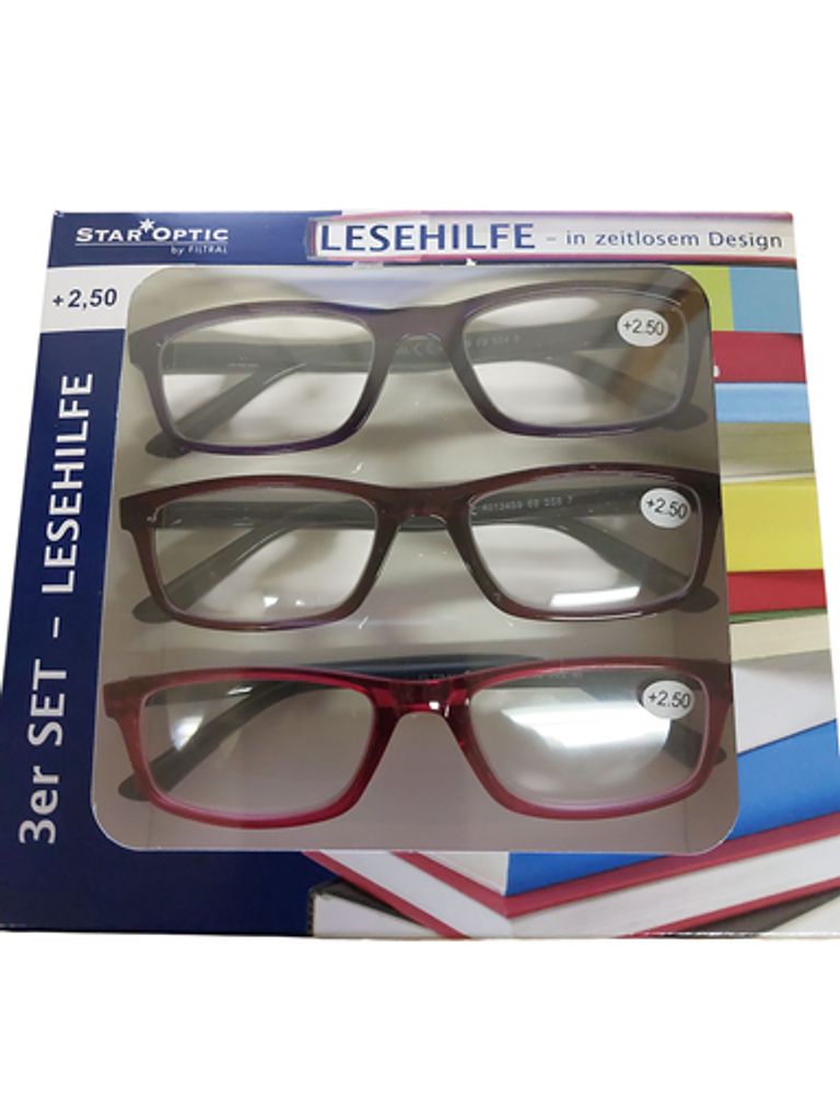 Staroptic Lesebrille 3-er Pack
