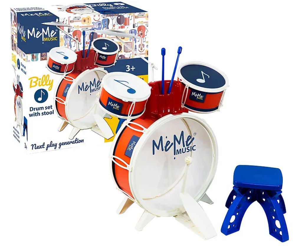 MeMe Music Drum set with stool “Billy”