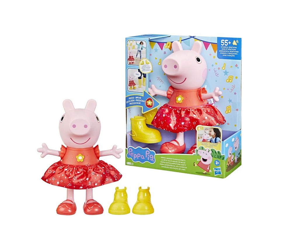 Hasbro Peppa Pig figure with sound and rubber boots