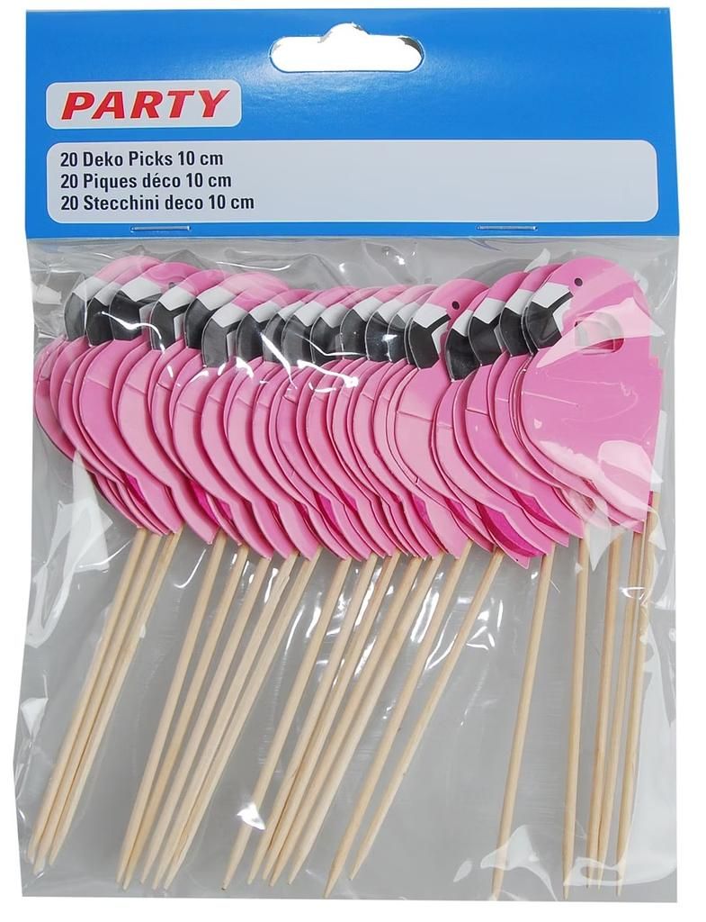 CHAMP party sticks flamingo – set of 20