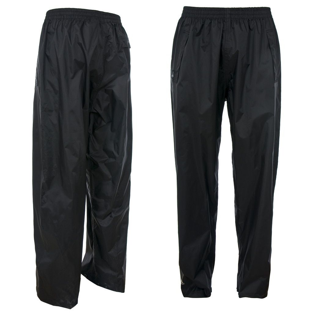 Trespass QIKPAC rain pants - UNISEX (black, XL)